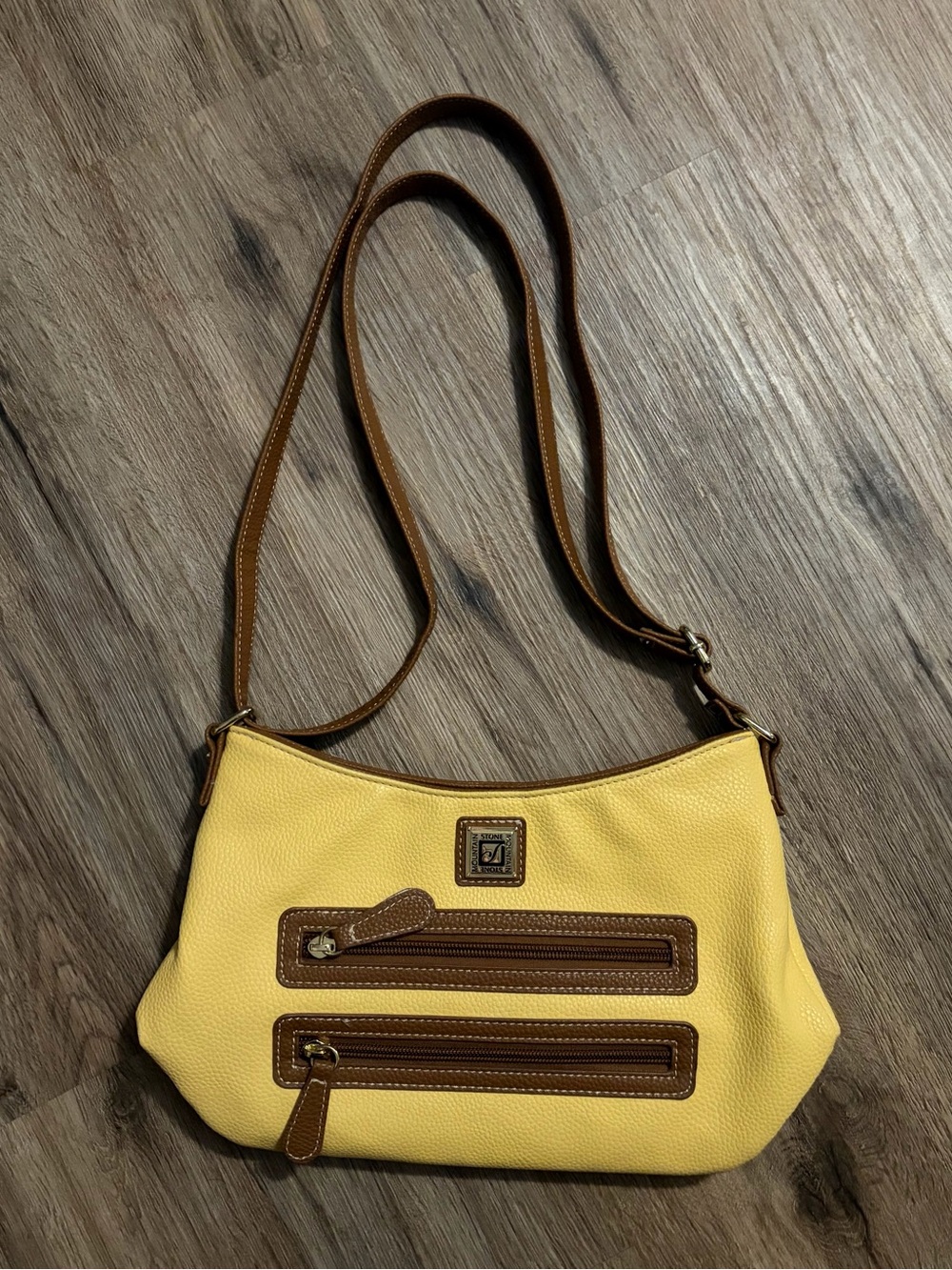 Stone Mountain - Yellow and Brown Crossbody Shoulder Bag
